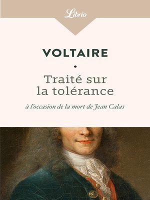 cover image of Traité sur la tolérance à l'occasion de la mort de Jean Calas